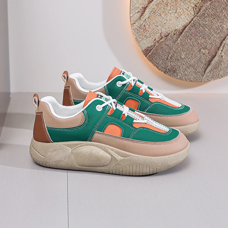 Фото Горячая распродажа: Женские повседневные кроссовки Air Fashion с защитой от скольжения, дышащие, для активного отдыха, теннисные, модные женские кроссовки №2