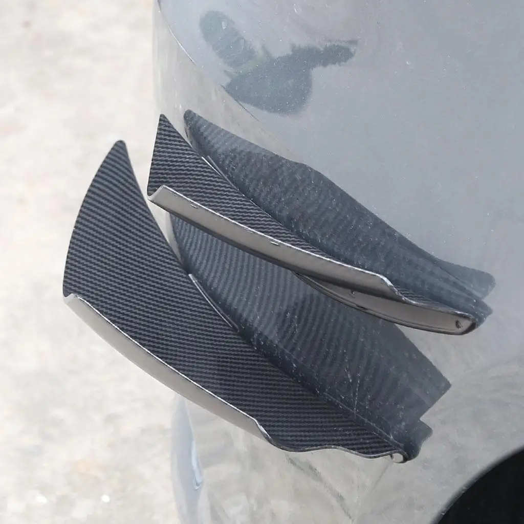 

4pcs General Car Bumper Splitter Fins Body Spoiler Canards