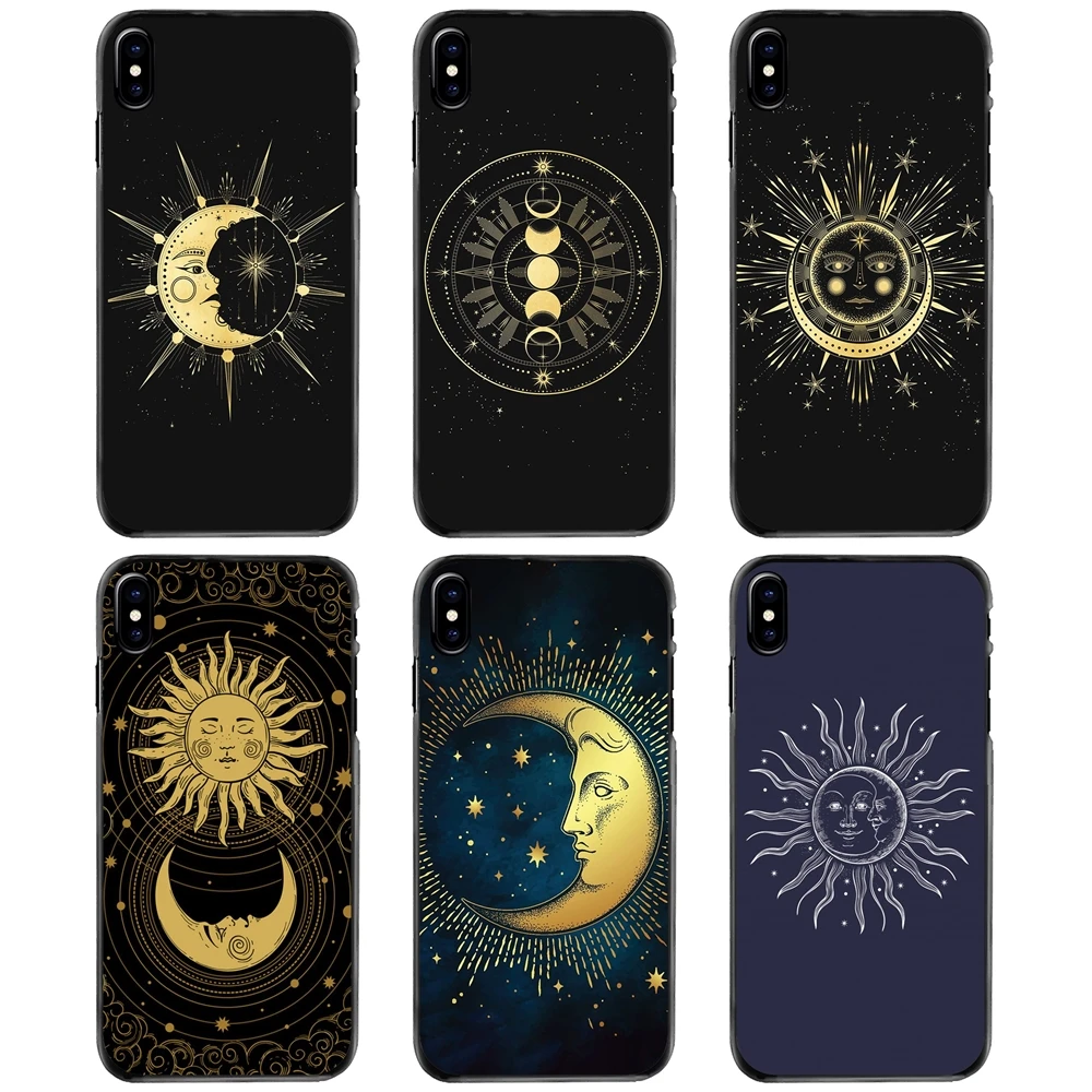 

Sun Face moon Hard Phone Shell Case For Apple iPhone 11 12 13 14 Pro MAX Mini 5 5S SE 6 6S 7 8 Plus 10 X XR XS
