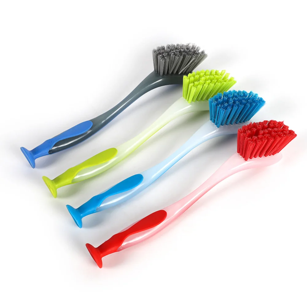 

Multifunction Suction Cup Long Handle Vertical Washing Cleaning Brush Kitchen Pot Scrub Cleaning Tools Home Cleaning Supplies