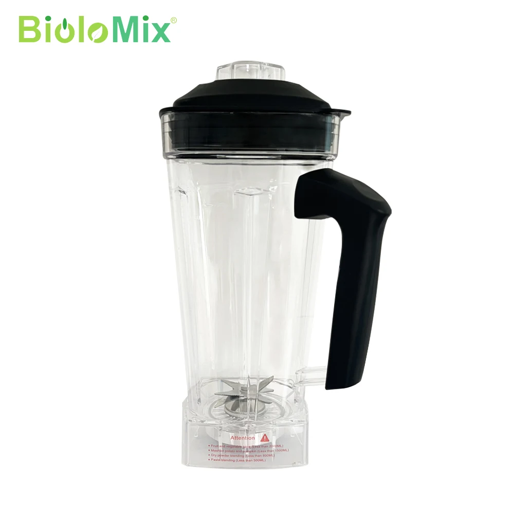 T5200 Blender mixer spare parts 2L Square Container Jar Jug Pitcher Cup bottom with serrated smoothies blades lid BPA FREE