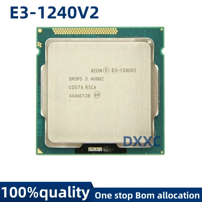 

Original Intel Xeon E3-1240V2 E3 1240V2 8M Cache 3.40 GHz SR0P5 LGA1155 E3 1240 V2 CPU Processor