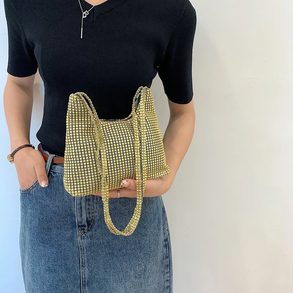 Модная блестящая женская сумочка стразы сверкающий вечерний клатч сумка-тоут