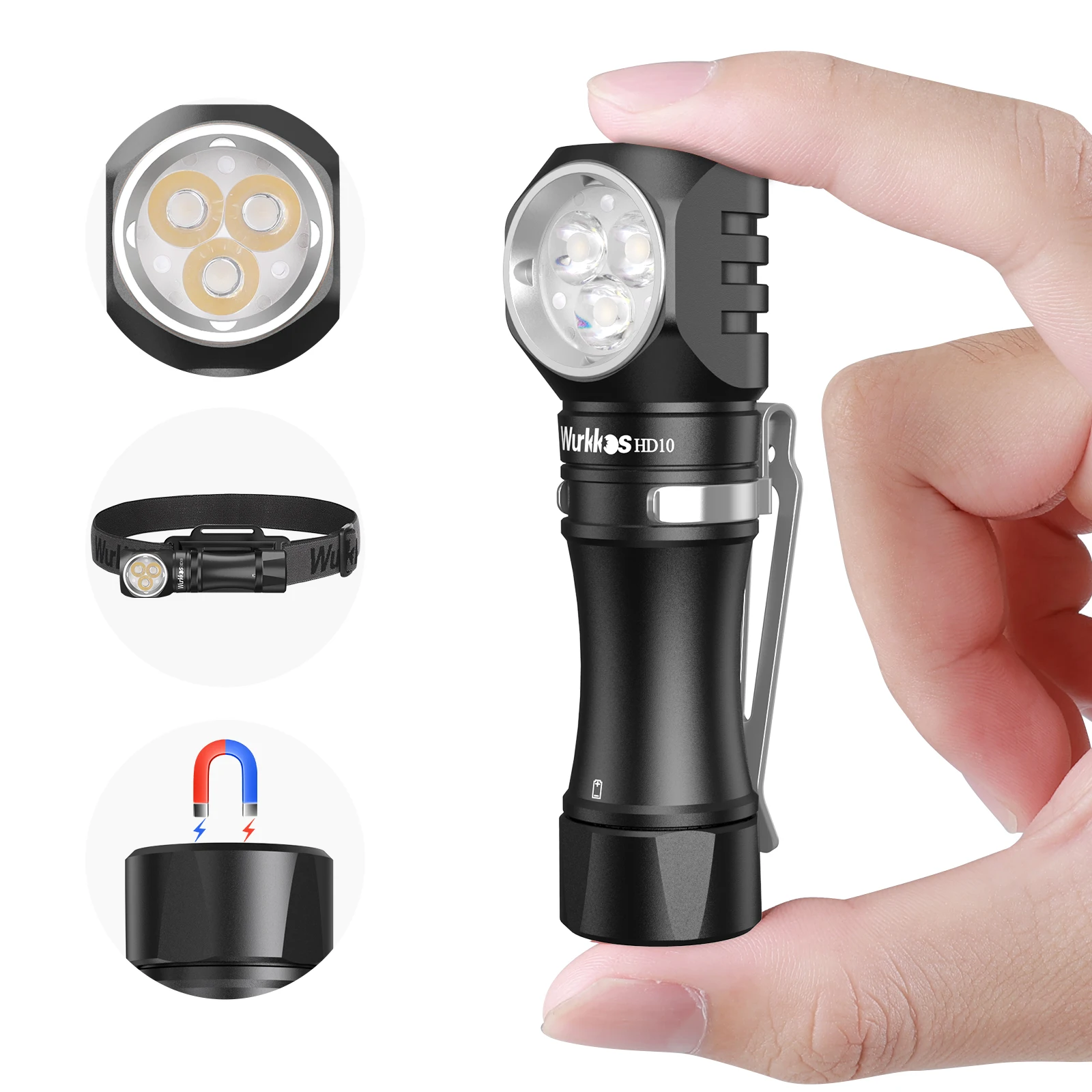 

Налобный фонарь Wurkkos HD10 Mini EDC 1200lm