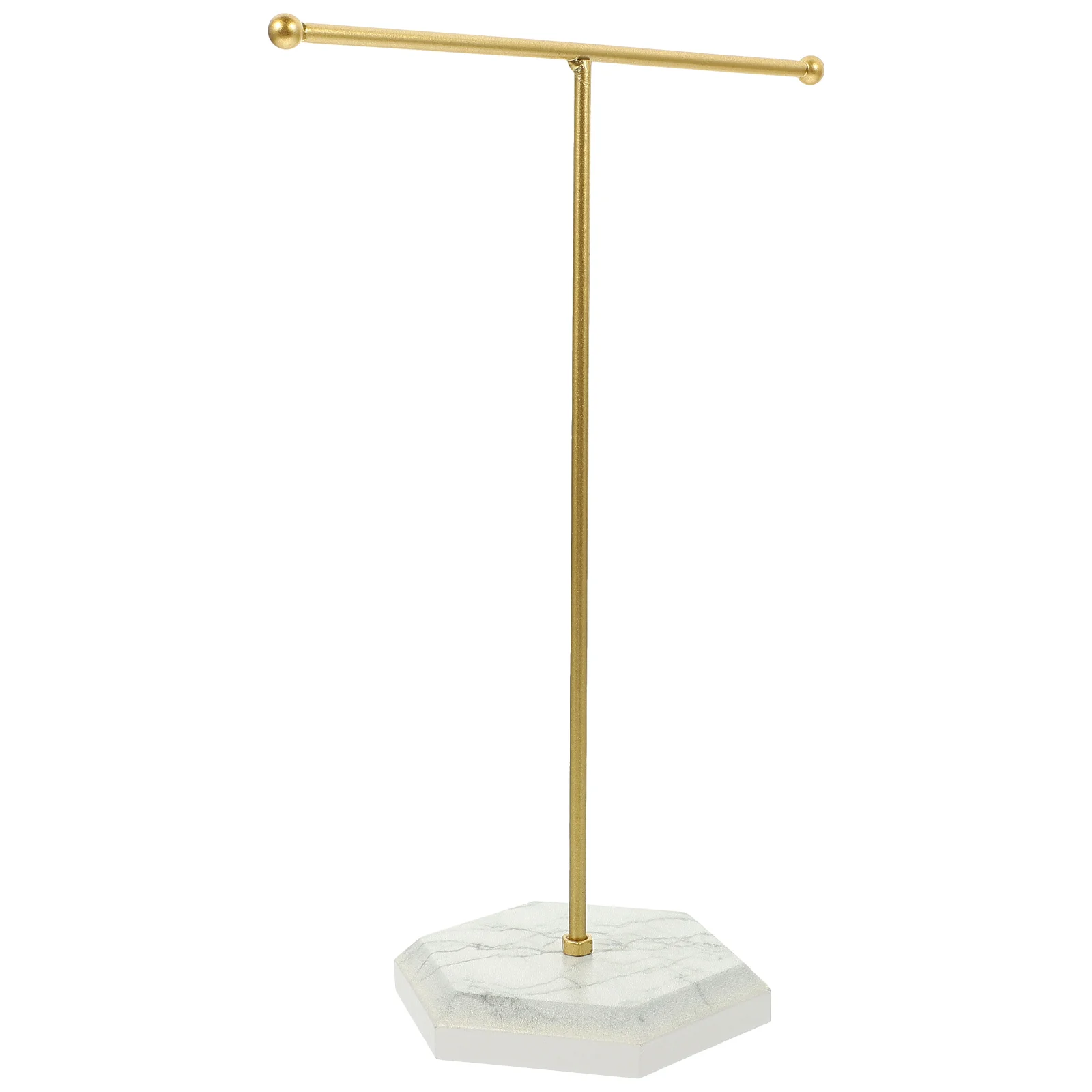 

Stand Holder Jewelry Earring Necklace Display Rack Organizer Metal T Bracelet Hanging Tree Watch Bar Iron Holders Marble