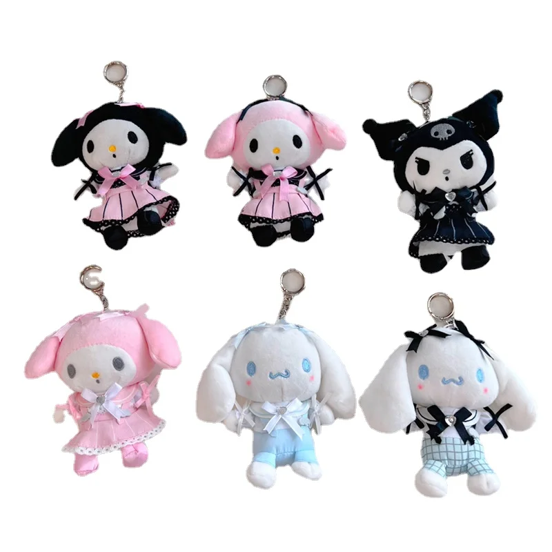 

Подвеска для ключей Sanrio, подвеска с японским мультяшным изображением санжио, моя мелодия, подружка с кружевом и бриллиантами, кукла, брелок ...