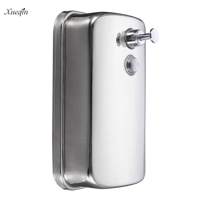 

Xueqin Bathroom Kitchen Stainless Steel Wall Mounted Lotion Pump Liquid Soap Shampoo Dispenser With Screws Soap Dispenser Box