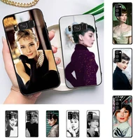 audrey hepburn phone case for samsung galaxy note 10pro note 20ultra cover for note20 note10lite m30s back coque