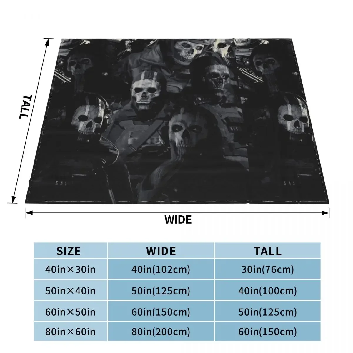 Фланелевое одеяло Simon Ghost Riley