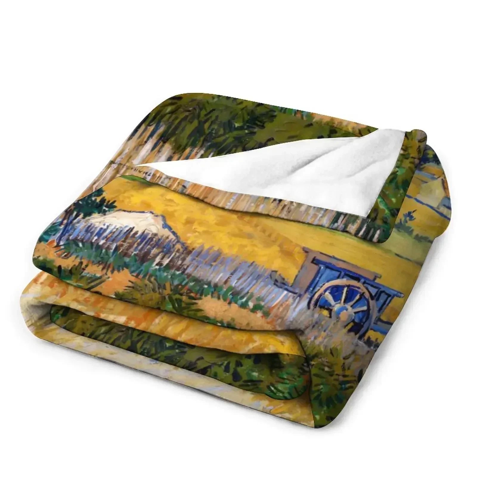 Детское одеяло Ван Гога теплая супермягкая фланелевая накидка на кровать для