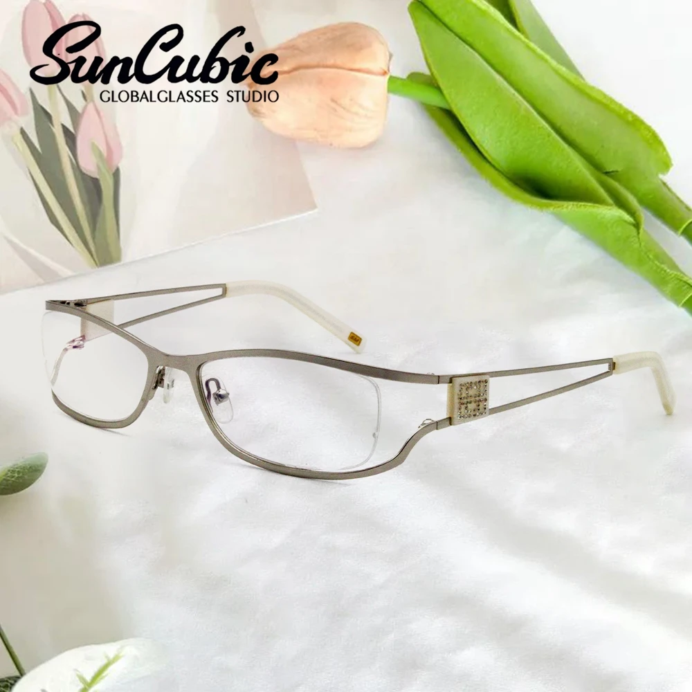 

Graceful Lady Metal Eyeglasses Prescription Eyewear Bling Optical Frames Eyewear SM4028