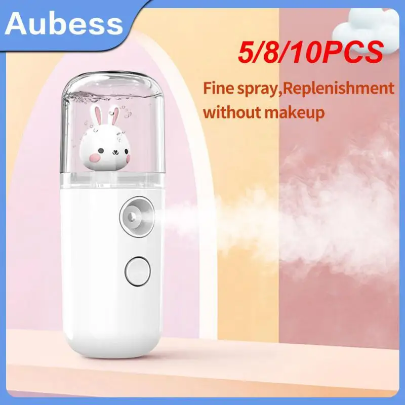 

5/8/10PCS 30ml Cute Pet Humidifier Cute And Creative Mini Water Replenisher Portable Spray Rechargeable Beauty Humidifier