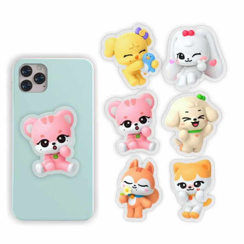 

IVE cartoon new acrylic head phone transparent air bag retractable bracket star surrounding the same