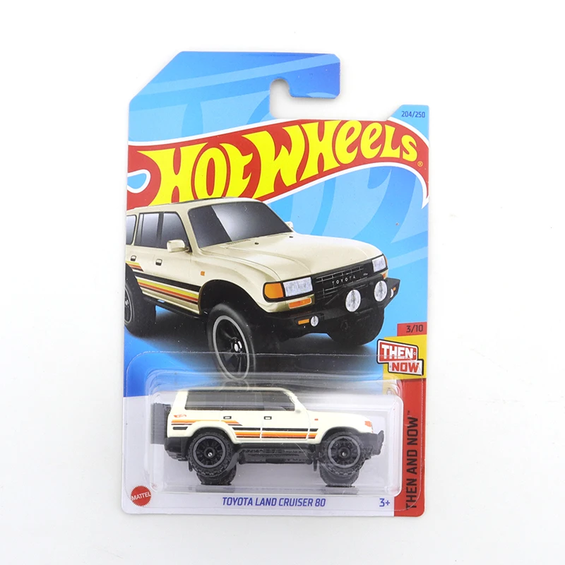 

2023 Hot Wheels TOYOTA LAND CRUISER 80 #204/250 Then and Now 3/10 Mini Alloy Coupe 1/64 Metal Diecast Model Car