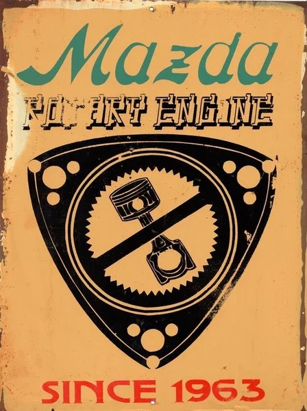 

Mazda Rotary Metal Sign Vintage Retro Metal Tin Sign Poster Plaque Wall Home Decor "Garage ,