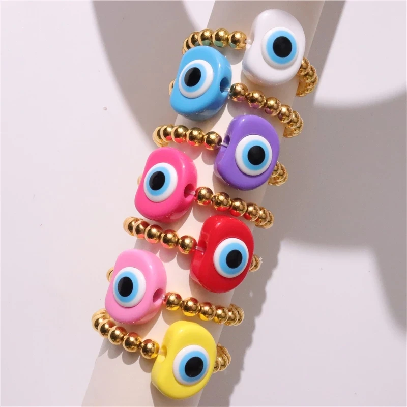 Винтажные геометрические полимерные глаза с металлическим замком Подвесные