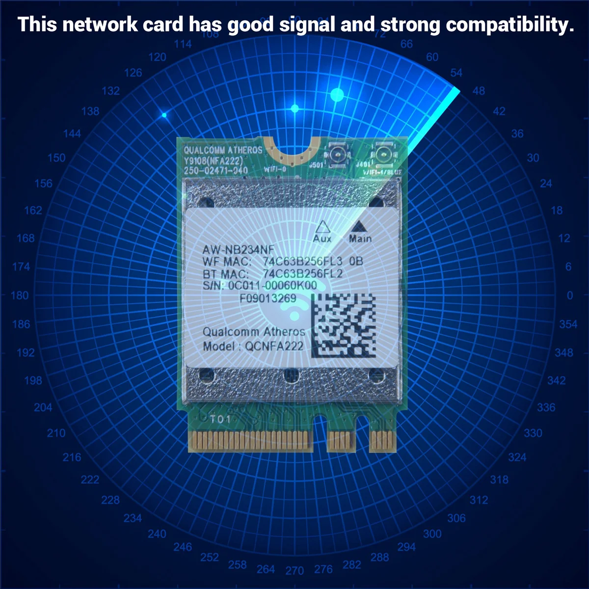 QCNFA222 802.11A/B/G WIFI карта 2 4 ГГц 5 WiFi + BT 0 NGFF Wlan