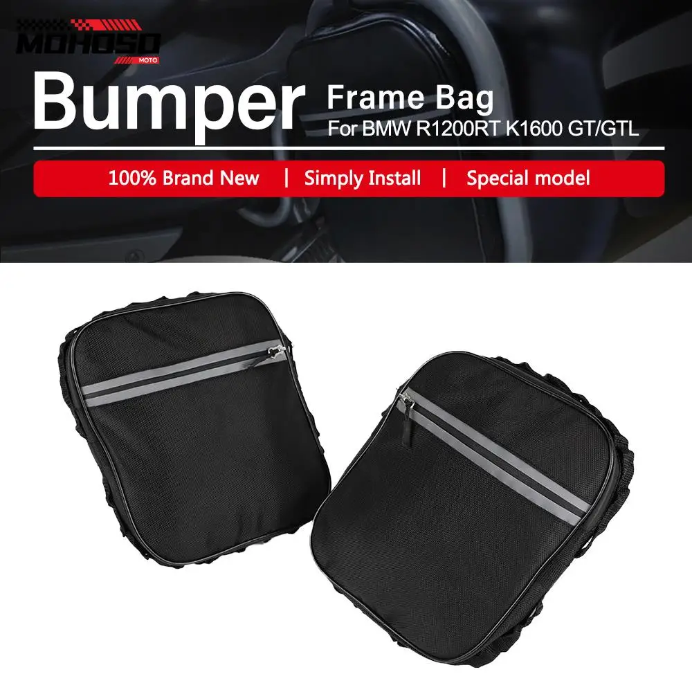 

Motorcycle frame anti-collision bar waterproof bag original bumper repair tool placement bag For BMW R 1200 RT K 1600 GT GTL