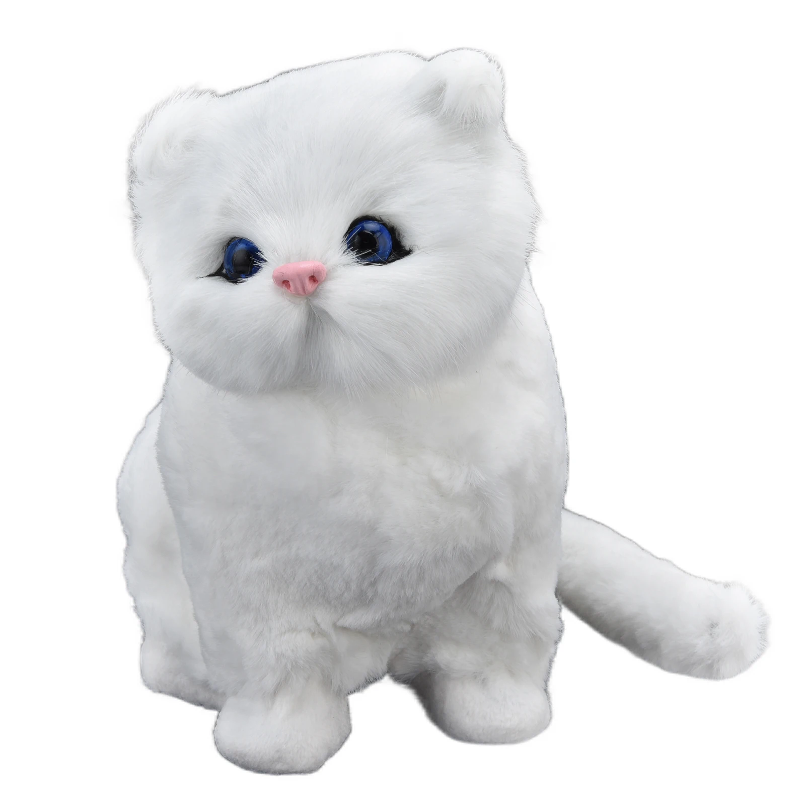 

Simulation Cat Soft Plush Toy Ornament for Children Birthday Festival Gift Home Decoration