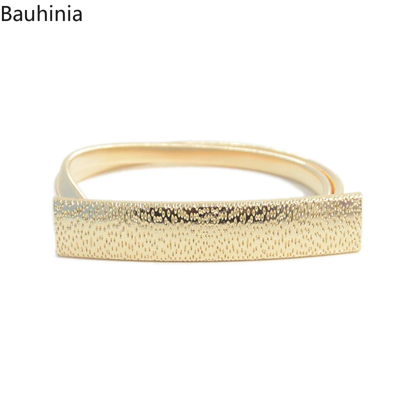 Bauhinia New Women's Metal Spring Cummerbunds 70-90cm Gold/Silver Fashion Casual Decorative Stretch Thin Chain Belt