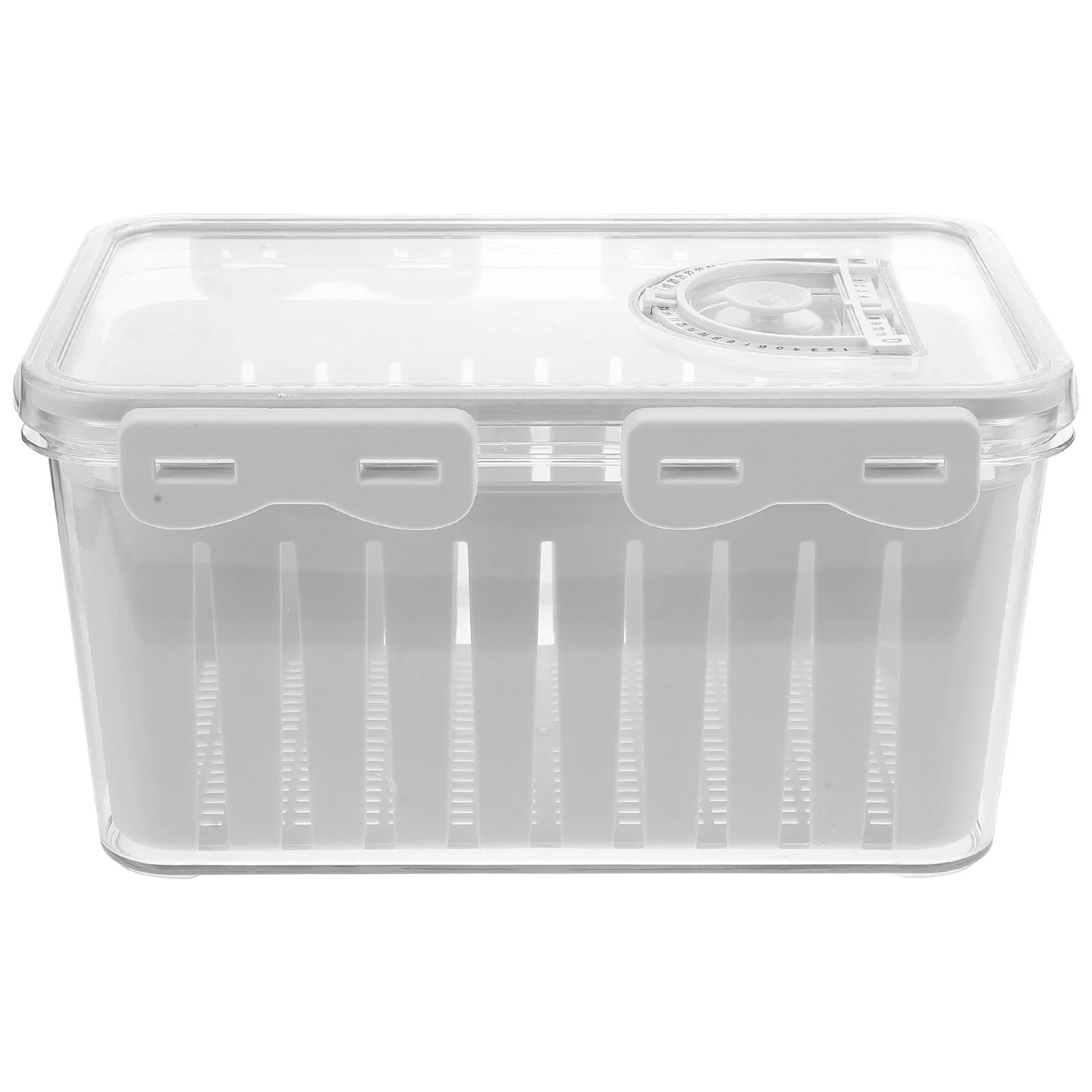 

Fruit Storage Containers Fridge Removable Colander Lid Airtight Food Storage Case Produce Saver Container Refrigerator Keep