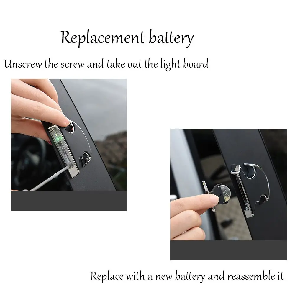 Безопасная вспышка в форме летучей мыши для открывания двери сигнальная лампа