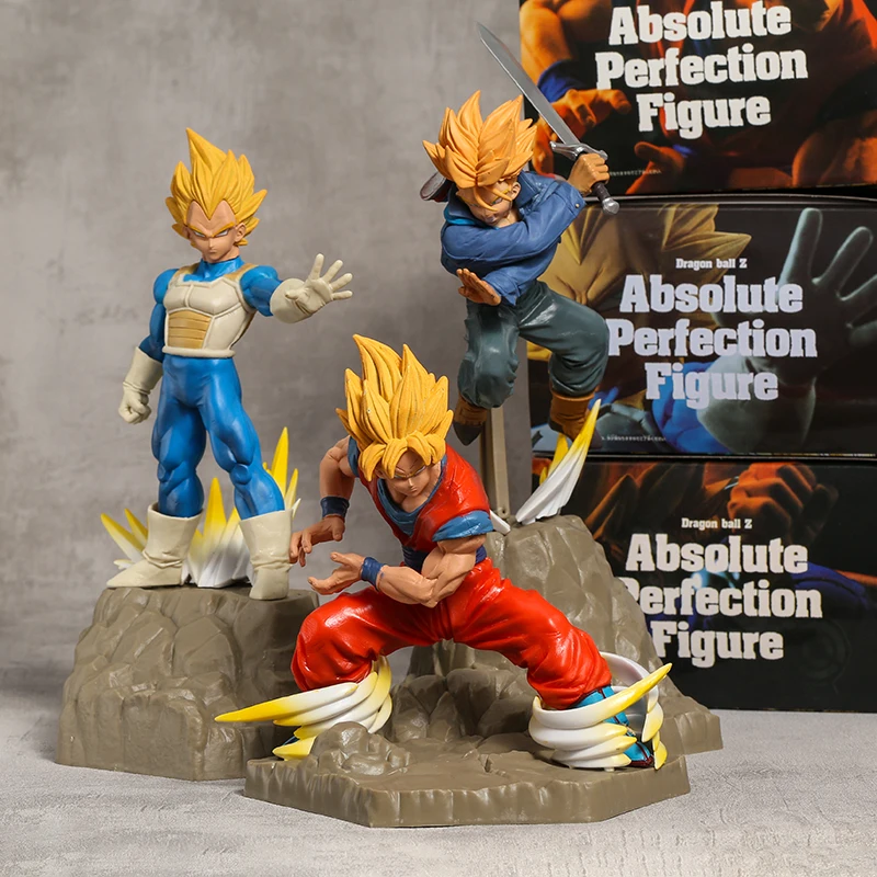 

Dragon Ball Z Absolute Perfection Son Goku Vegeta Trunks PVC Figure Doll Collectible Model Figurine Toy
