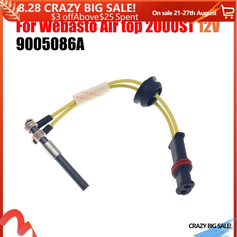 

9005086A 12V Car Truck Parking Heater Ceramic Glow Plug For Webasto Air Top 2000ST High Performance Silicone Nitride