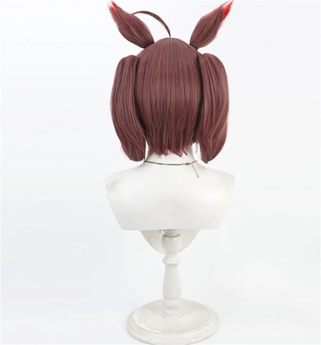 Фото Парик для косплея Uma Musume Pretty Derby Gran Alegria, парик для аниме-вечеринок и карнавалов, синтетический термостойкий парик с ушками и хвостом №5