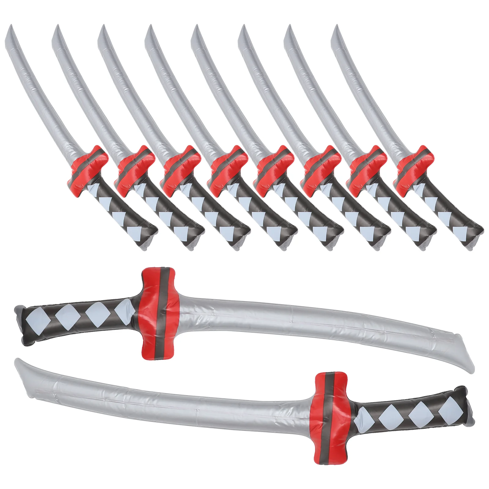 

10 Pcs Katana Inflatable Pirate Swords Toys Knife Party Festival Cosplay Prop Child