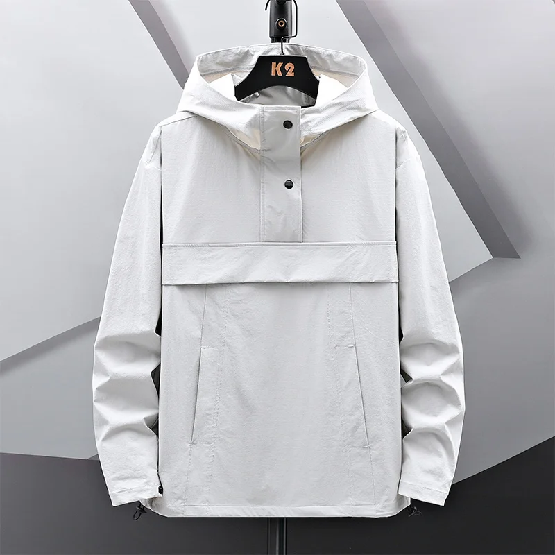 

Streetwear Hip Hop Casual England Style 2022 Spring Autumn Black Green Pullover Jacket Men Brand Baseball Clothes Oversize 4XL