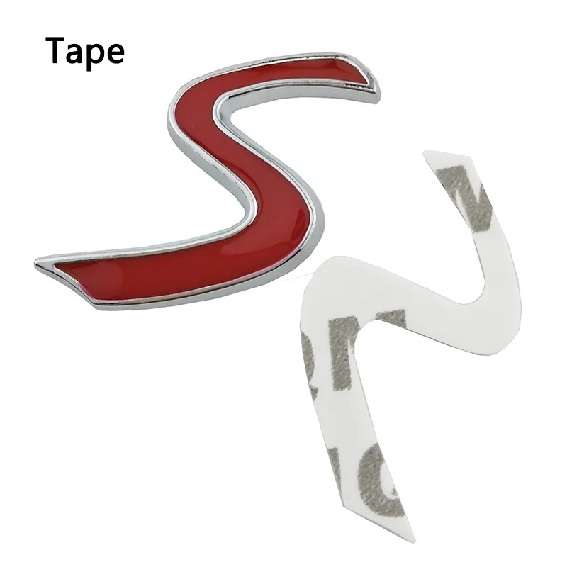 

3D металлическая передняя решетка S, хромированная эмблема, наклейка для Mini Cooper R50 R52 R53 R56 R57 R58 R60, значок гриля, наклейки, внешние аксессуары