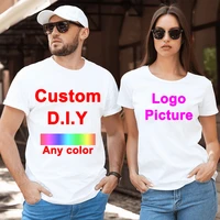 custom couple t shirt summer love printed clothes casual tshirt short sleeve tees loose lovers top lover outfits for him and her