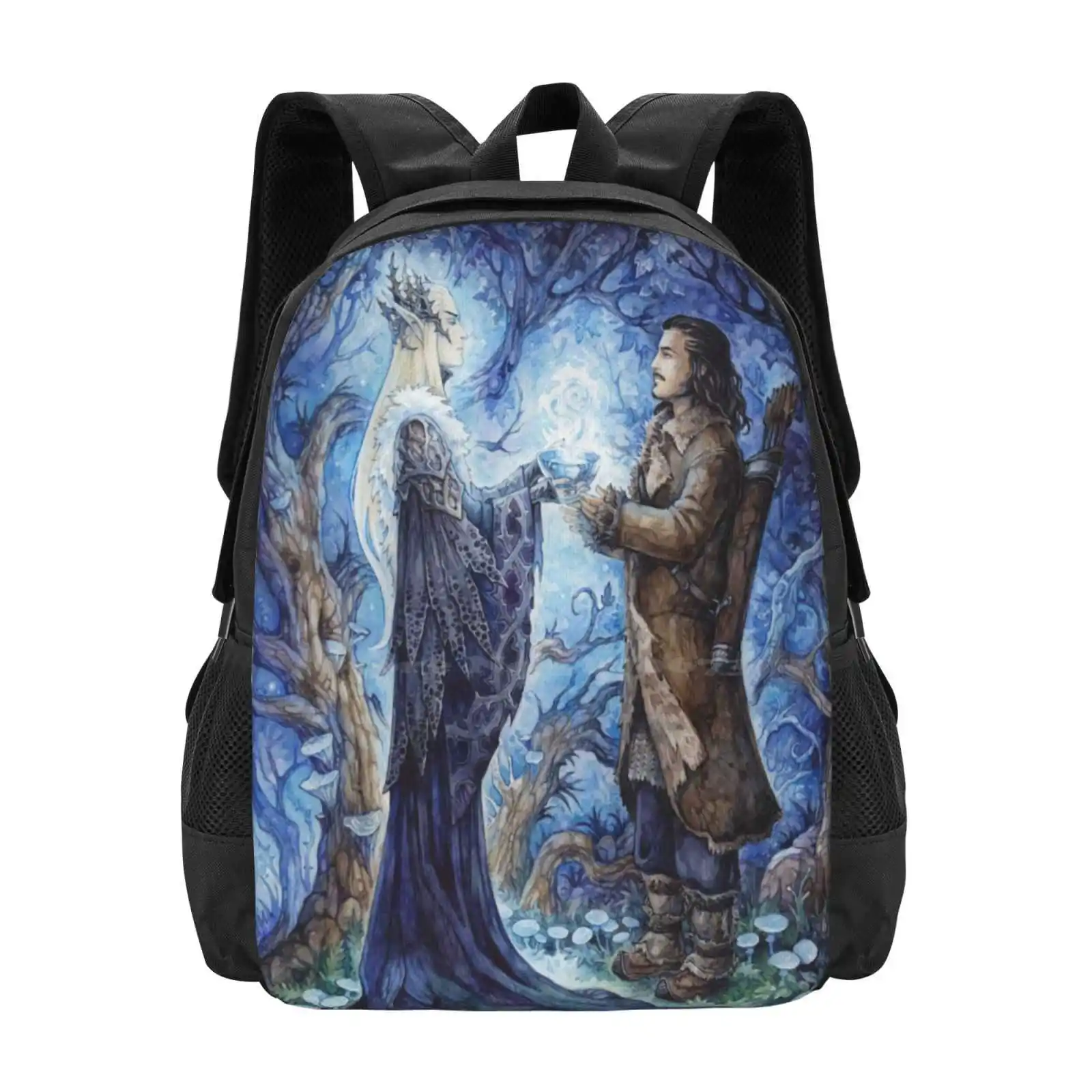 

Hello , Bowman Hot Sale Backpack Fashion Bags Elf Magic Fantasy Fairy Thranduil Barduil Elvenking Night Dark Romance Wood Forest