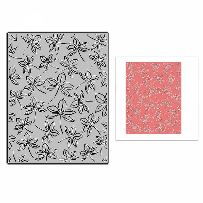 

New Flower Plant Background Frame Craft 2022 Metal Cutting Dies for Scrapbooking and DIY Card Making Embossing Mold No Stamps