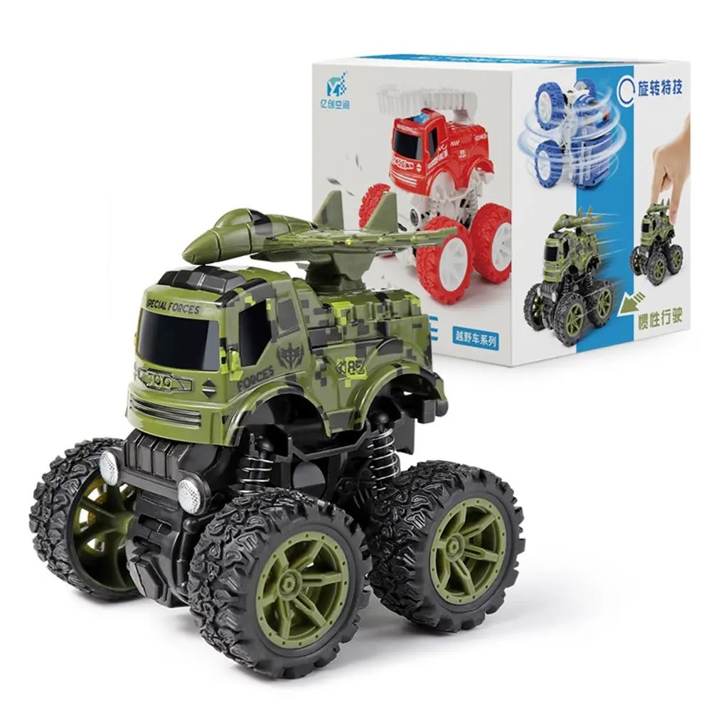 

Creative 360° Flipping Four-Wheel Drive SUV Cars Stunt Toy Off-Road Vehicle Inertial Car 4WD Truck