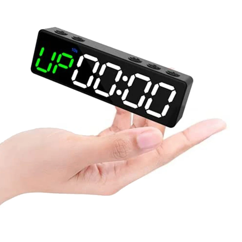 

New-Portable Workout Timer,Gym Timer With Rechargeable And Built-In Magnetic Spine,LED Interval Timer For Home Garage