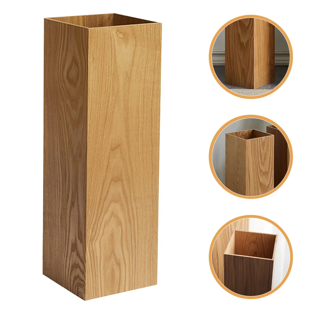 

Wooden Umbrella Bucket Hotel Holder Lobby Storage Racks Long Indoor Stand Entryway Rest Home Vintage