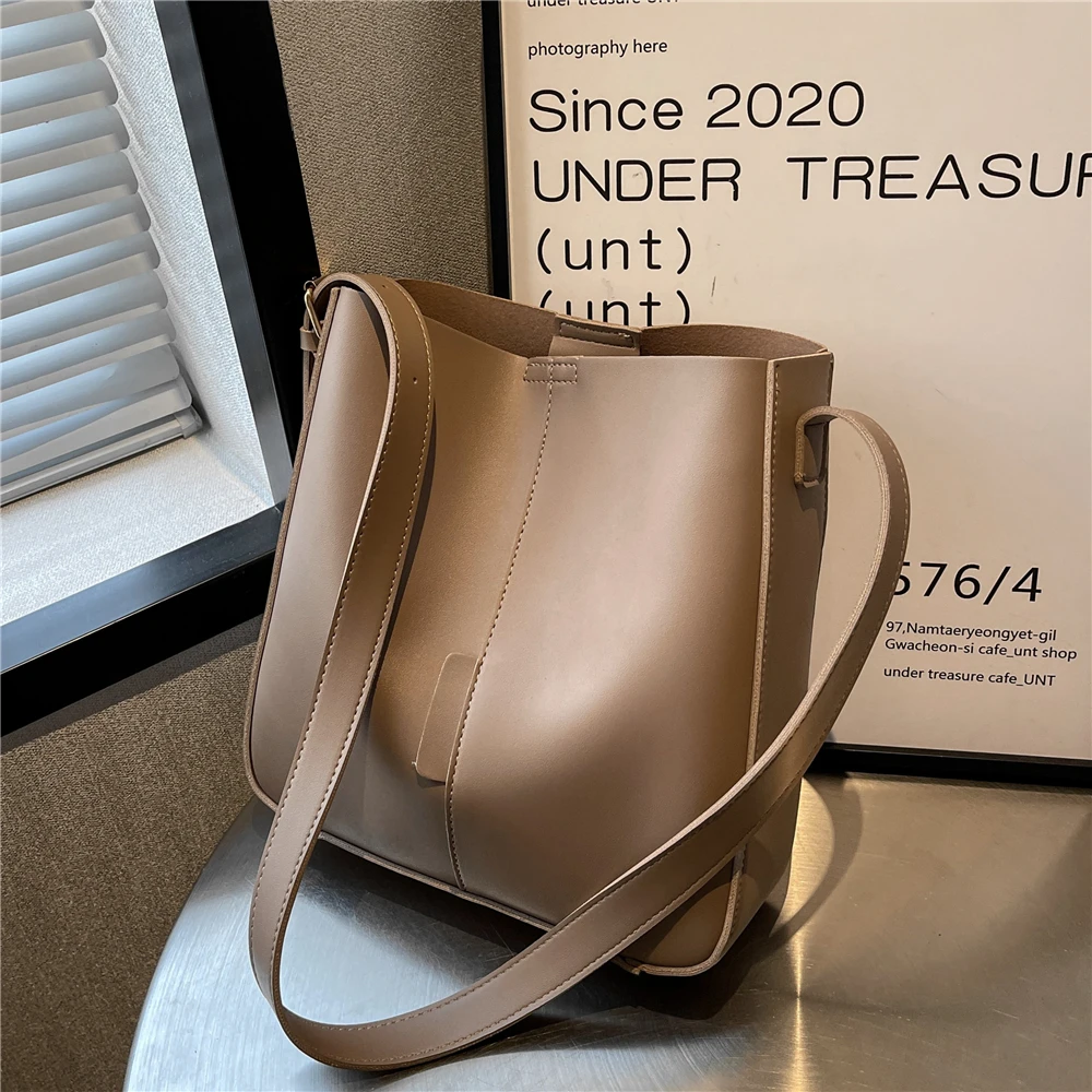 

Burminsa винтажные сумки-ведра на плечо для женщин 2022 зимние трендовые дизайнерские вместительные сумки через плечо для работы дамские сумочки