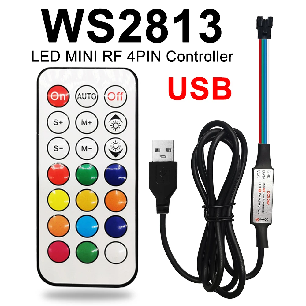 

USB-пульт дистанционного управления, 5 в пост. Тока, 4 контакта, 21 клавиша