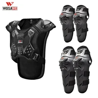 wosawe motorcycle knee pads elbow pads jacket 5 pcs one set motocross protective gears anti fall moto protectors guards