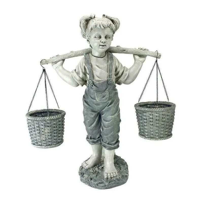 

2022 маленькая девушка, носится на воде, саде, статуя девушки, украшения из смолы, кафе, ресторан, дом, искусство елки