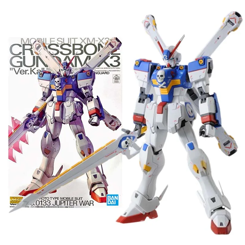 Anime Figures Mg Crossbone X-3 Mobile Suit Gunpla Action Figure Toys For Boys Children's Gifts