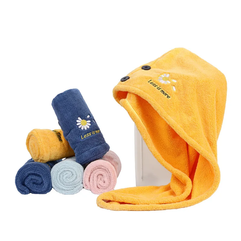 Женское полотенце из микрофибры с коралловым флисом для волос банное взрослых