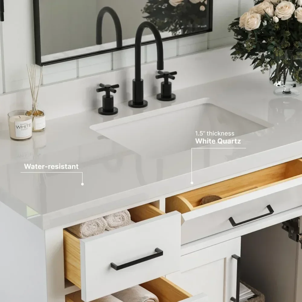 Фото Для Vanité de salle de bain blanche, компактный в квартире с диагональю 1,5 чехла, интеллектуальный прямоугольный светильник, 2 шт. №4