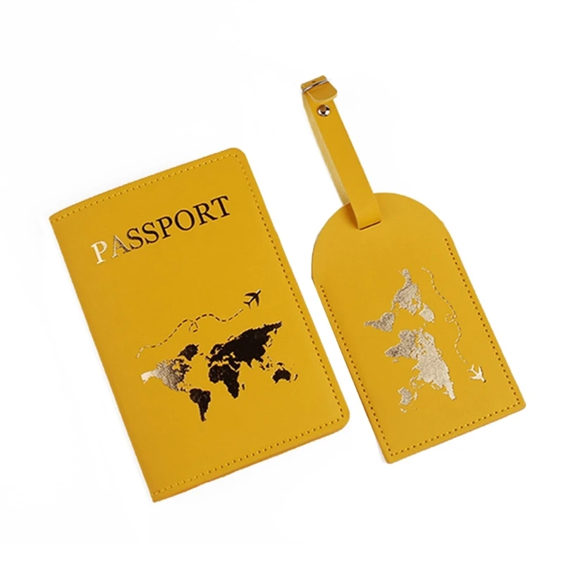 

PU Leather Travel Wallet Luggage Tag Passport Covers Holder Card Protector Gift 066F