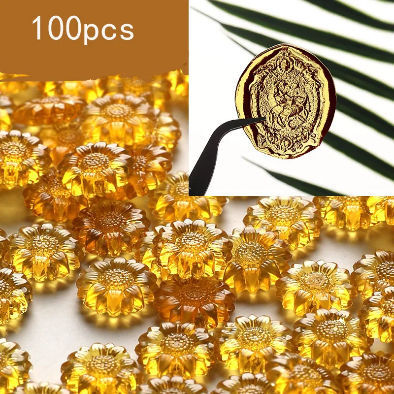 

27g Ice Crystal Transparent Sunflower Lacquer Wax Particle DIY Prop Seal Is Made of EVA Resin Which Is More Obvious In Sunlight