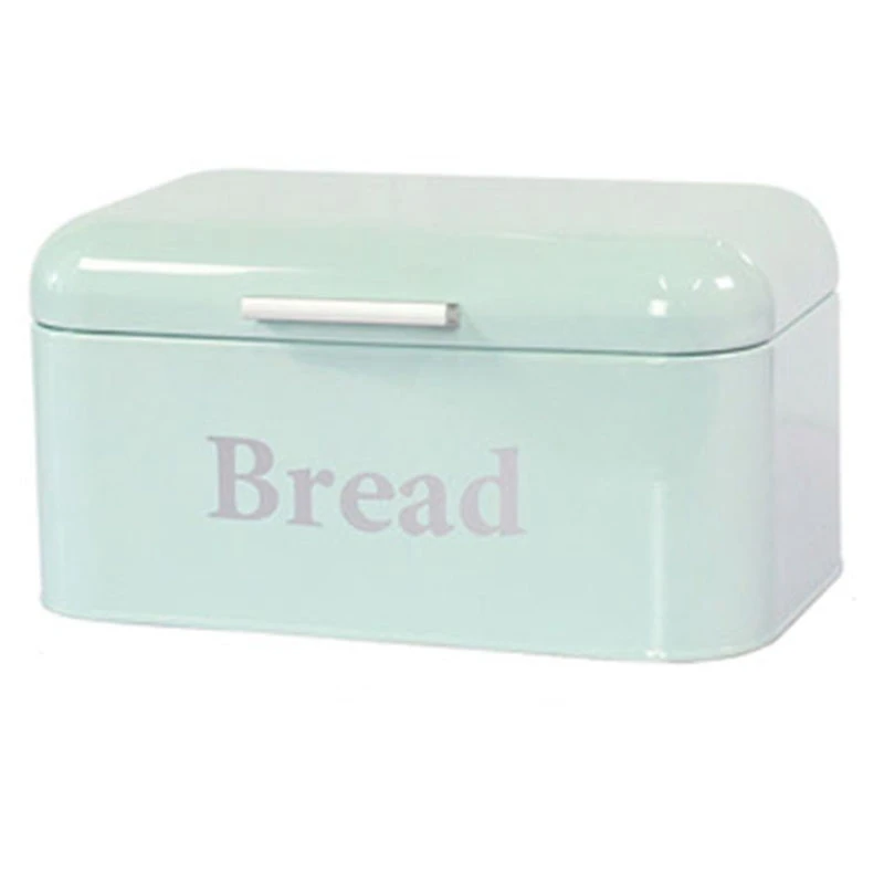 

Vintage Bread Box Cupboard Iron Snack Box Desktop Finishing Dust-Proof Storage Box Storage Bin Keeper Food Kitchen Shelf Deco