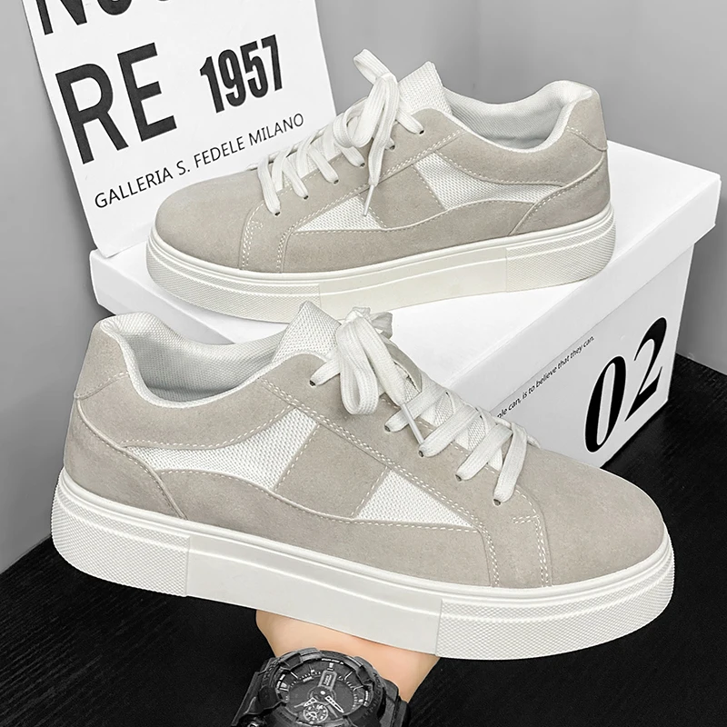 Мужские кроссовки на платформе универсальная повседневная обувь для скейтборда