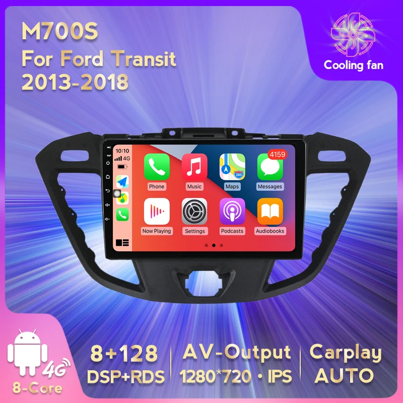 MEKEDE Octa Core IPS 2.5D автомобильный мультимедийный плеер для Ford Transit 2013 2014 2015 2016 2017 2018 GPS